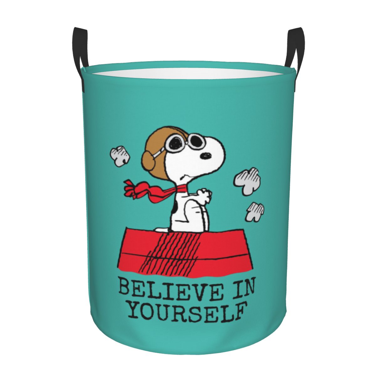 Pet Portrait Custom - Cesto de Roupa Dobrável Personalizado S-snoopies