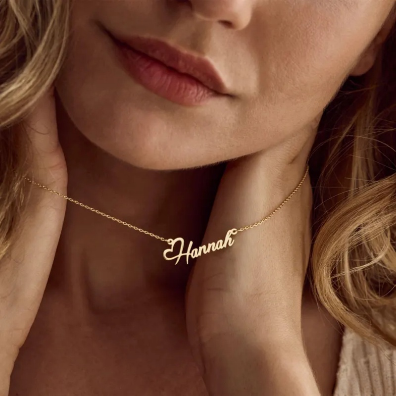 Colar de coração com nome pers - Birth Flower Necklace avaliação e preço