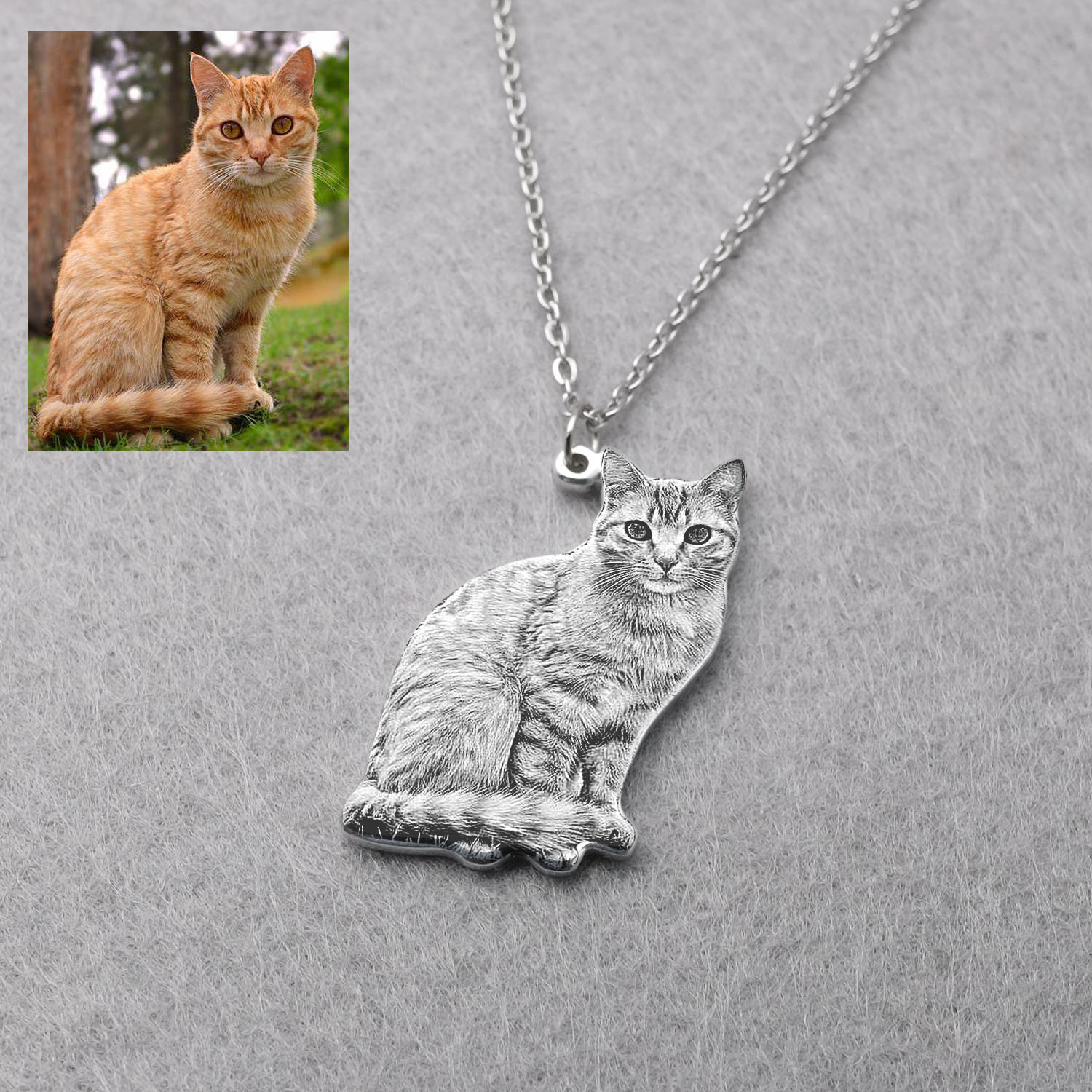 Colar com Foto de Animal de Es - Pet Portrait Custom avaliação e preço