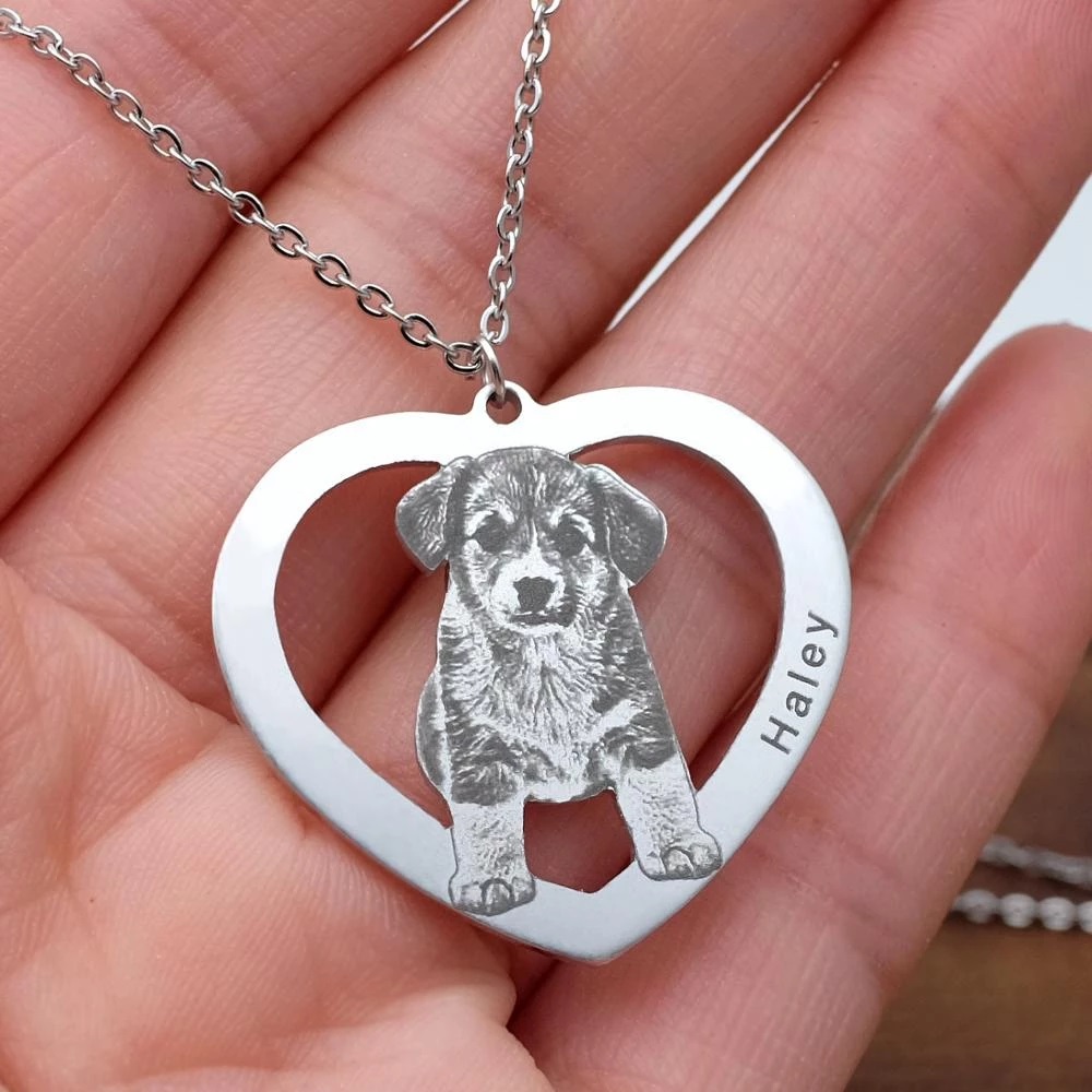 Colar com Foto de Animal de Es - Pet Portrait Custom avaliação e preço