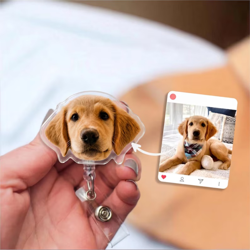 Crachá Retrátil Personalizado  - Pet Portrait Custom avaliação e preço