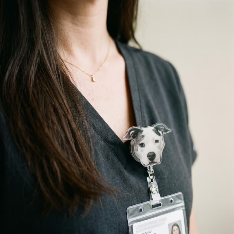 Crachá Retrátil Personalizado  - Pet Portrait Custom avaliação e preço
