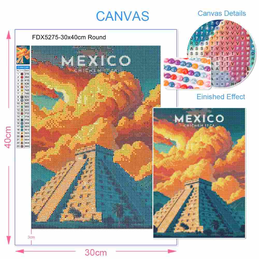Pintura com Diamantes, Tema de - Photo Mosaic Print avaliação e preço