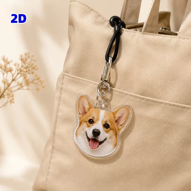 Chaveiro de acrílico personali - Pet Portrait Custom avaliação e preço